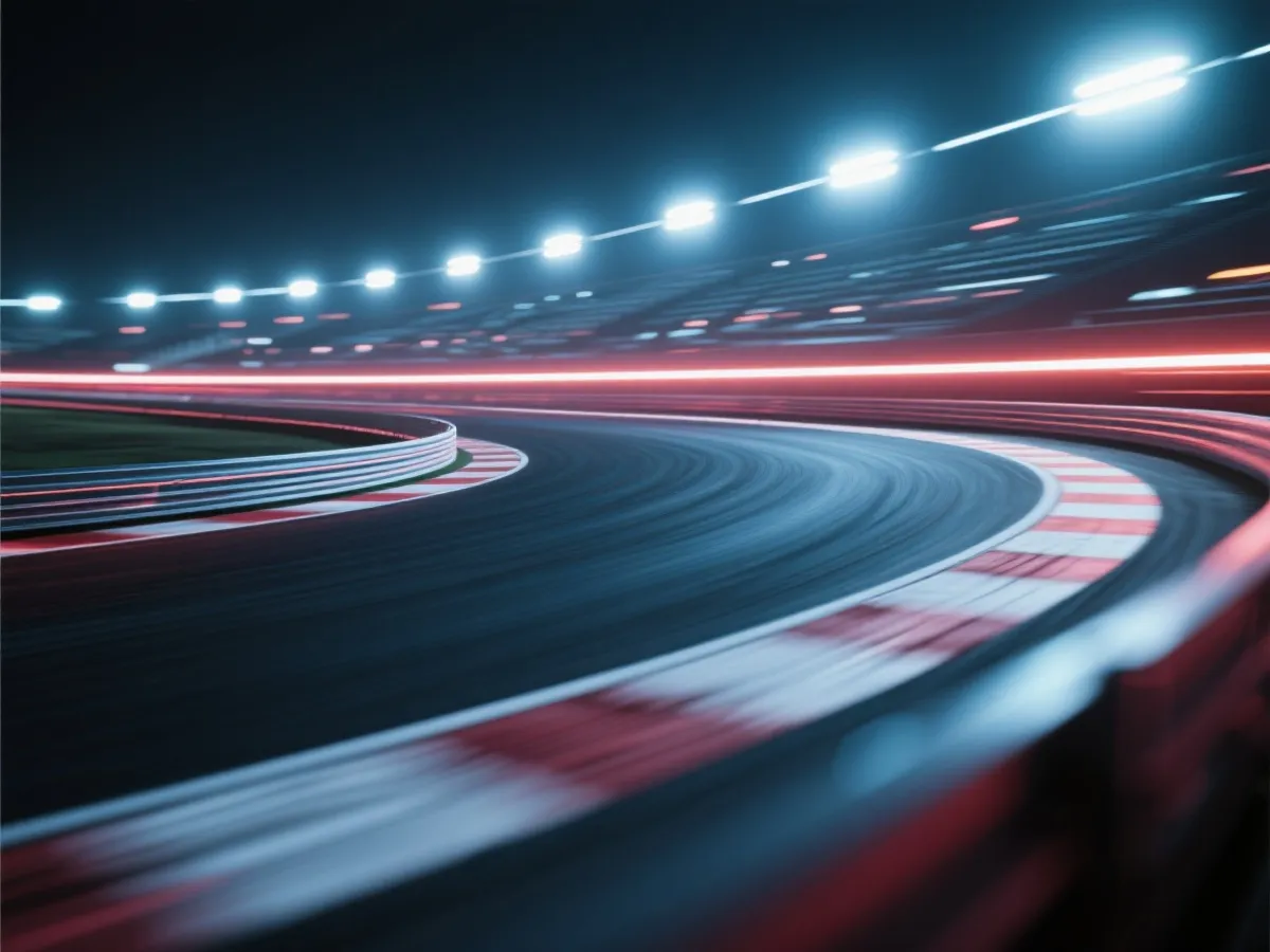 High-speed racing visual