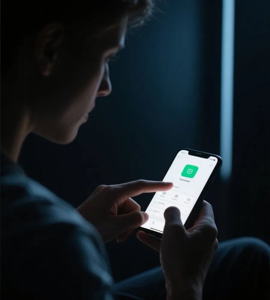 User enjoying smooth mobile access